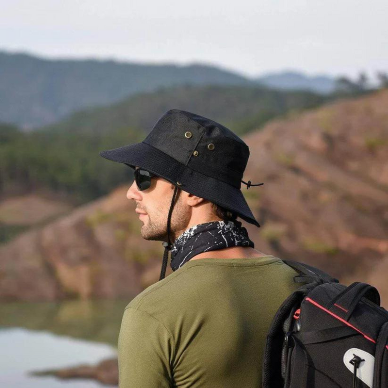 Water-repellent outdoor bucket hat with UV protection – ShieldFlex Pro-Green-State of Style