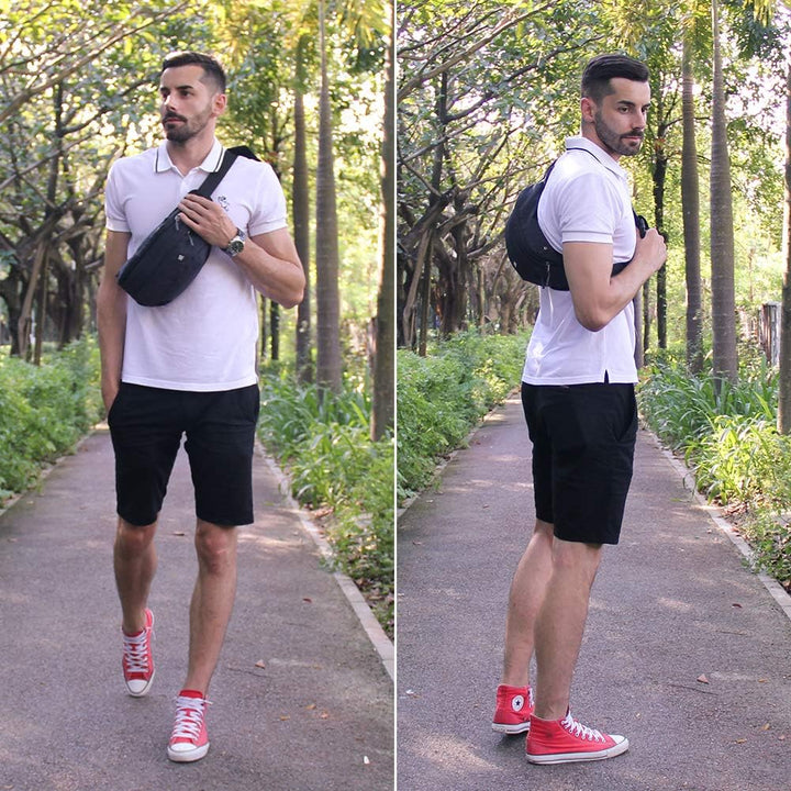 Large Waterproof Waist Bag with Adjustable Strap and Multi-Pockets – 1+1 FREE