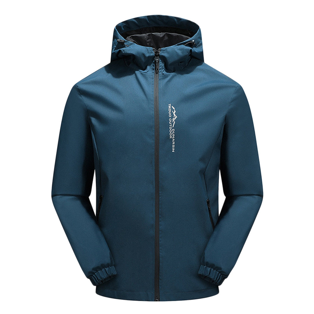 Waterproof and Windproof Outdoor Jacket with Hood - EcoShield-Blue-XS-State of Style
