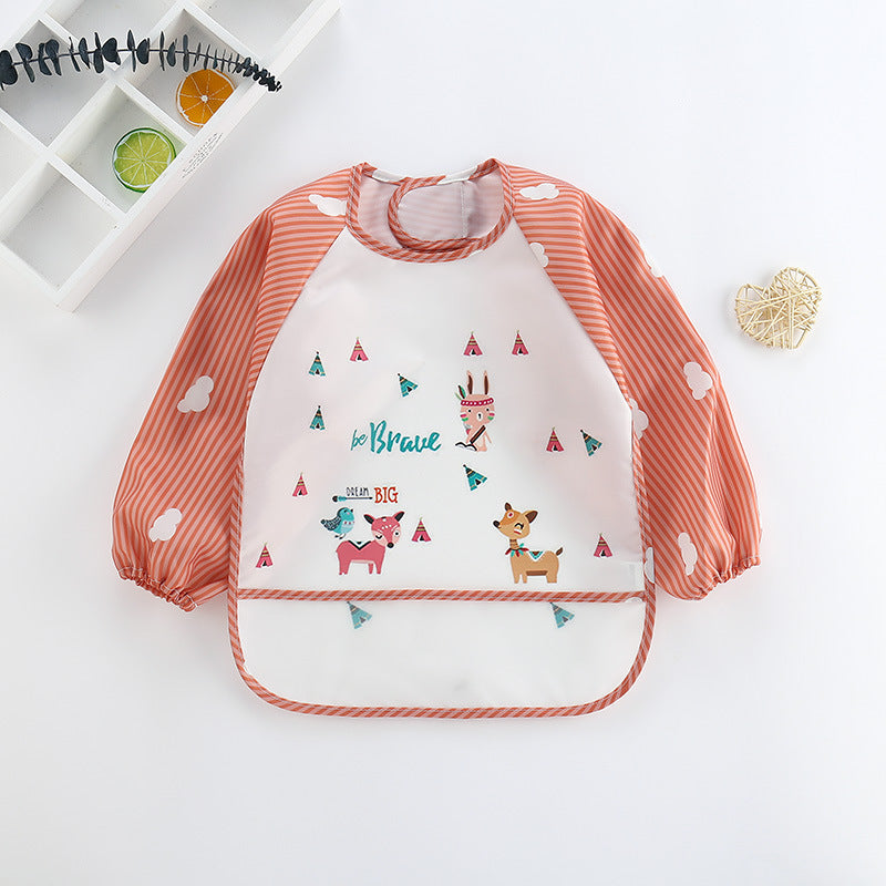 Waterproof Baby Bib with Sleeves-C-0-3 years old-State of Style