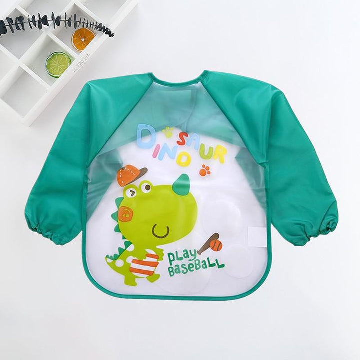 Waterproof Baby Bib with Sleeves-H-0-3 years old-State of Style