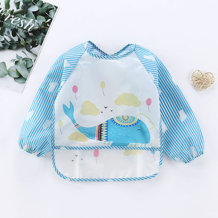Waterproof Baby Bib with Sleeves-K-0-3 years old-State of Style