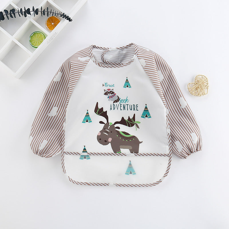 Waterproof Baby Bib with Sleeves-L-0-3 years old-State of Style
