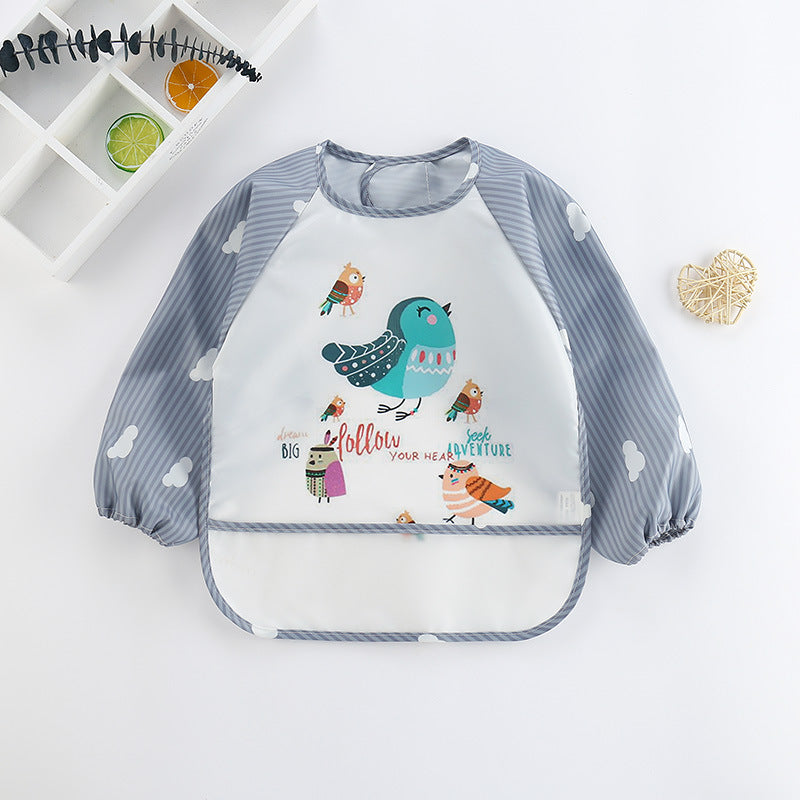 Waterproof Baby Bib with Sleeves-V-0-3 years old-State of Style