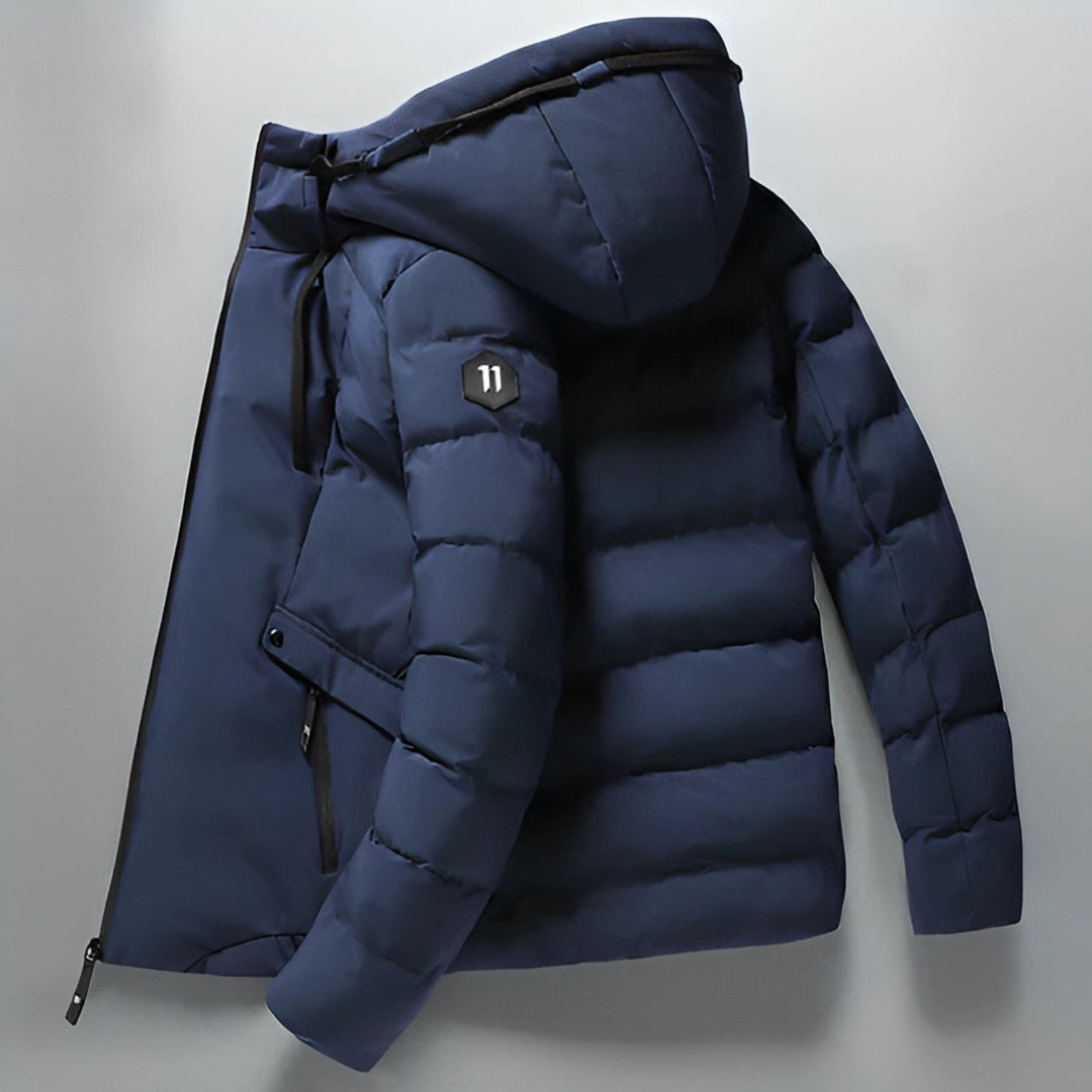 Waterproof Comfortable Men's Winter Parka - Arwin-Blue-M-State of Style