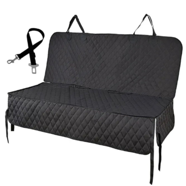 Waterproof Dog Car Seat Cover - PawShield-Black-With middle zipper-State of Style