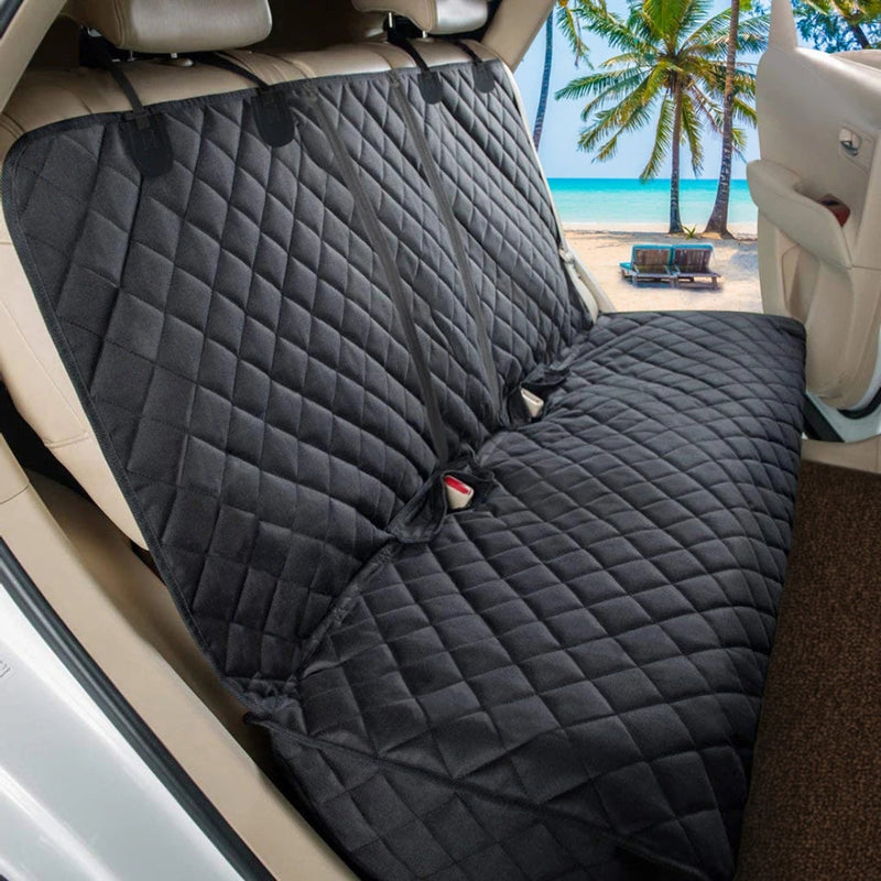 Waterproof Dog Car Seat Cover - PawShield-Black-With middle zipper-State of Style
