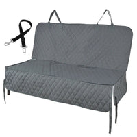 Waterproof Dog Car Seat Cover - PawShield-Grey-With middle zipper-State of Style