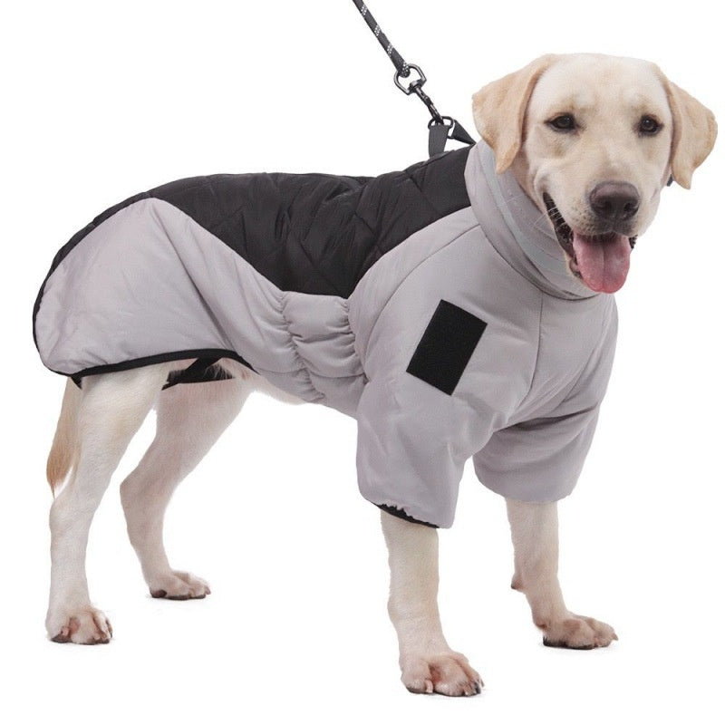 Waterproof Dog Coat - WeatherPaws-Grey-Black-XL-State of Style