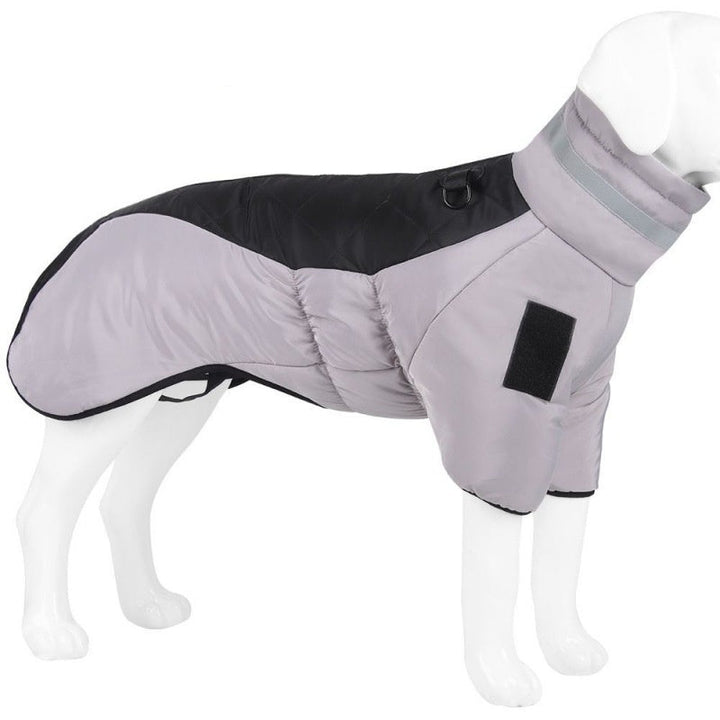 Waterproof Dog Coat - WeatherPaws-Grey-Orange-XL-State of Style