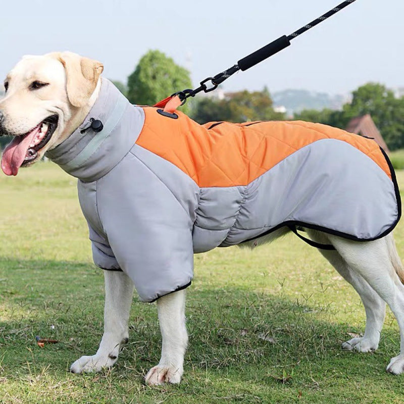 Waterproof Dog Coat - WeatherPaws-Grey-Orange-XL-State of Style