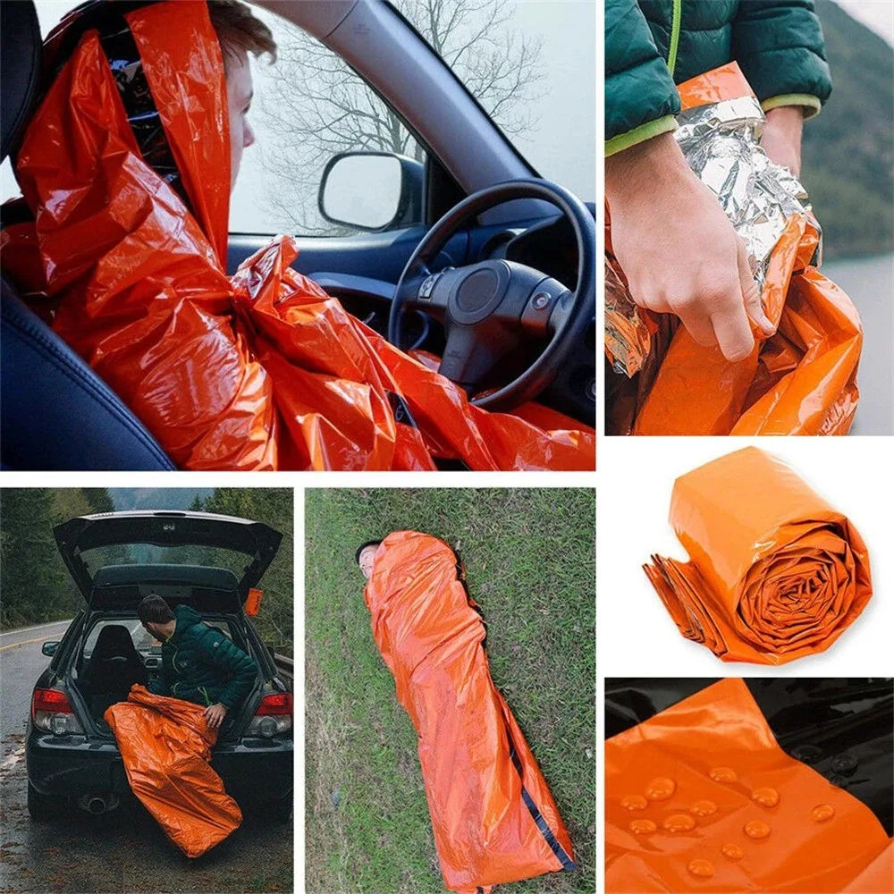 Waterproof Emergency Sleeping Bag - SurvivalShield Bivy-Orange-State of Style