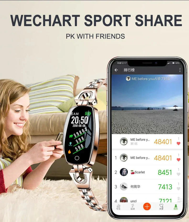 Waterproof Fitness Wristband - FitStyle-Gold-State of Style