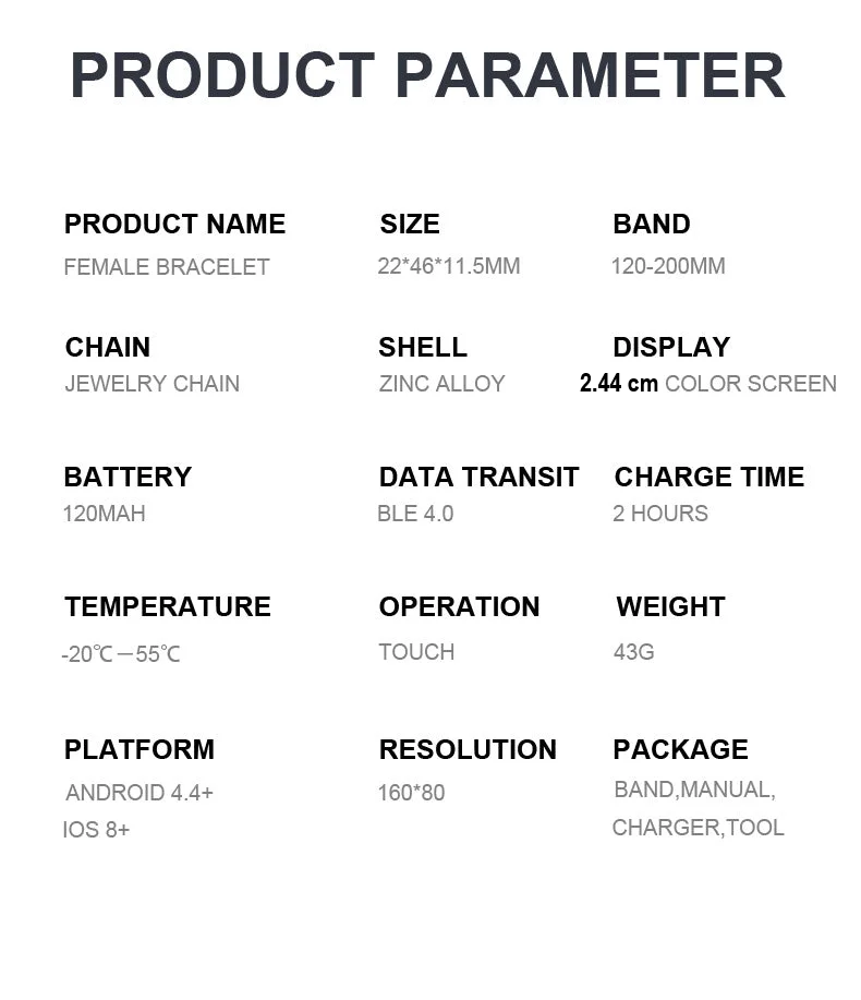 Waterproof Fitness Wristband - FitStyle-Gold-State of Style