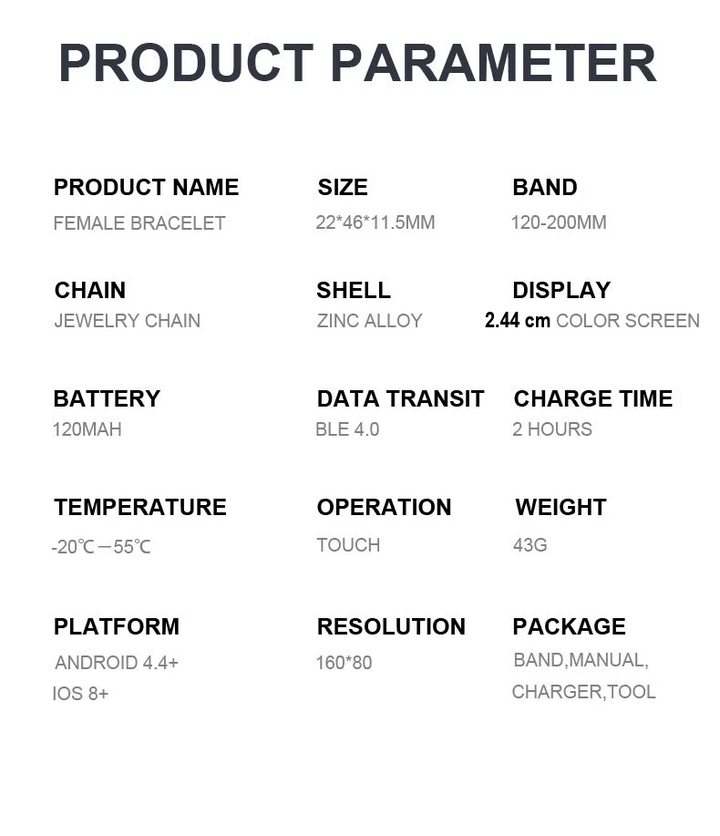 Waterproof Fitness Wristband - FitStyle-Gold-State of Style