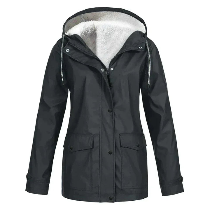Waterproof Ladies Rain Jacket - Skye-Black-S-State of Style