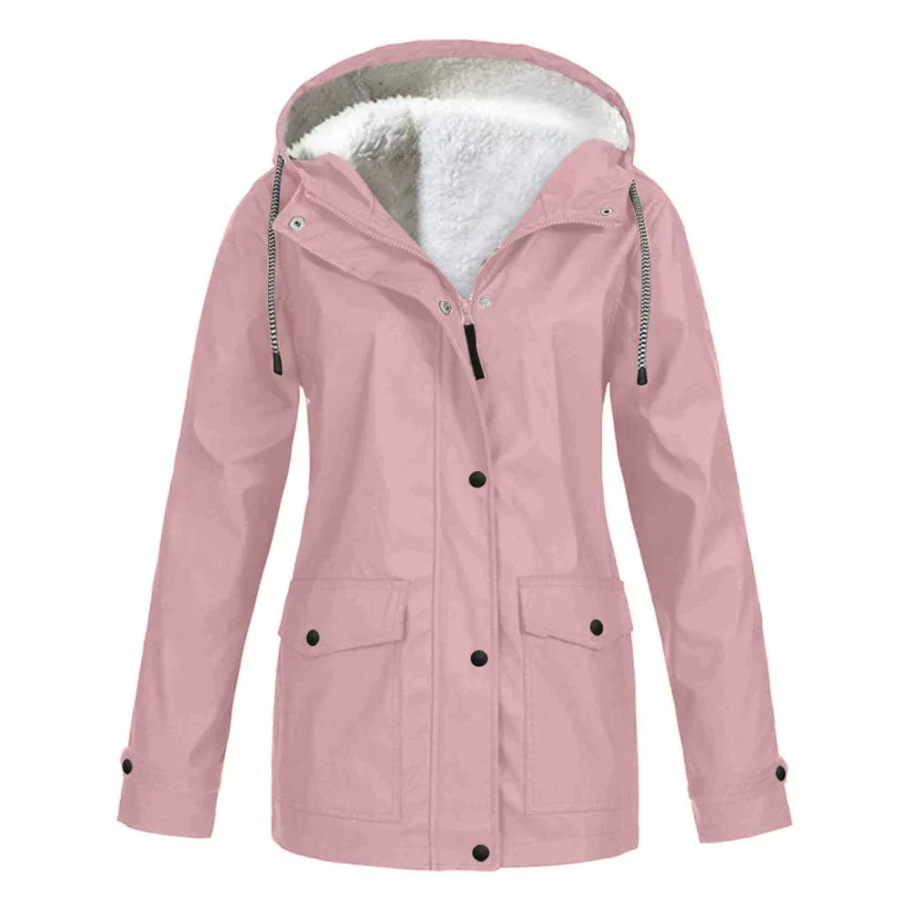 Waterproof Ladies Rain Jacket - Skye-Pink-S-State of Style