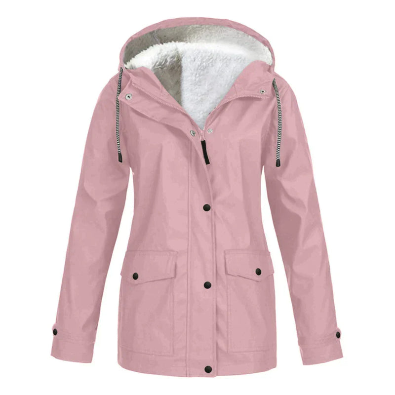 Waterproof Ladies Rain Jacket - Skye-Pink-S-State of Style