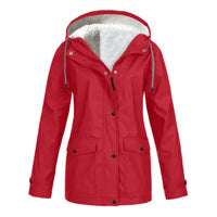 Waterproof Ladies Rain Jacket - Skye-Red-S-State of Style