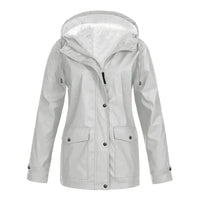 Waterproof Ladies Rain Jacket - Skye-Silver-S-State of Style