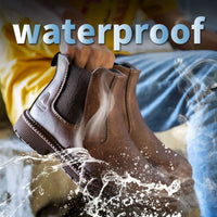 Waterproof Leather Work Boots - Sigvard-Camel-6.5-State of Style