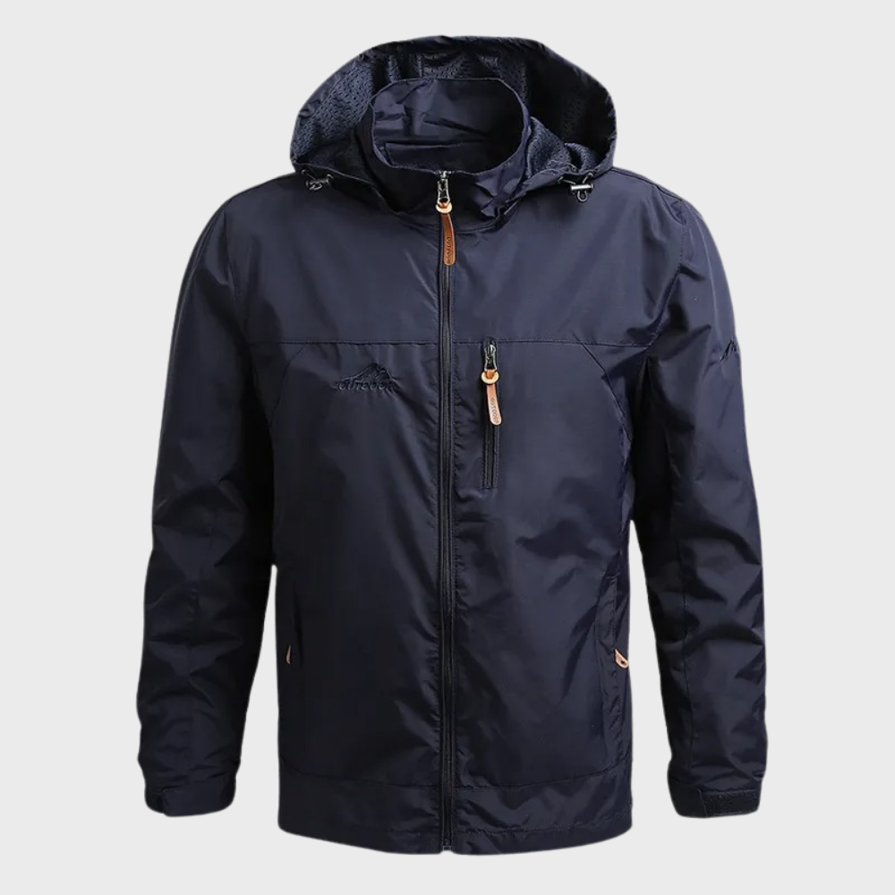 Waterproof Men's Jacket - ElementShield-Blue-M-State of Style