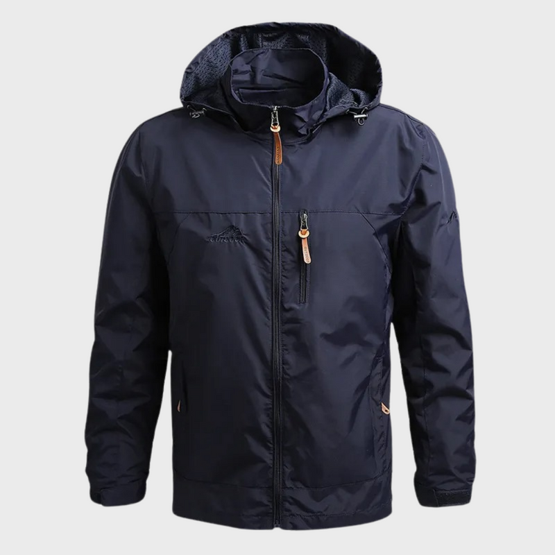 Waterproof Men's Jacket - ElementShield-Blue-M-State of Style