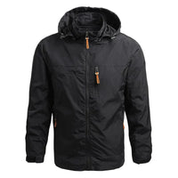 Waterproof Men's Jacket with Hood - Julian-Black-M-State of Style