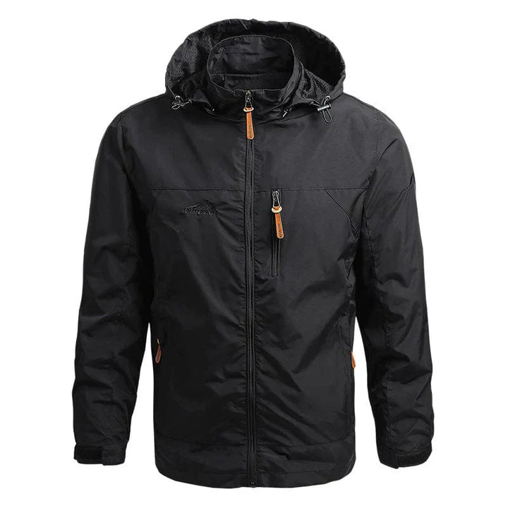 Waterproof Men's Jacket with Hood - Julian-Black-M-State of Style