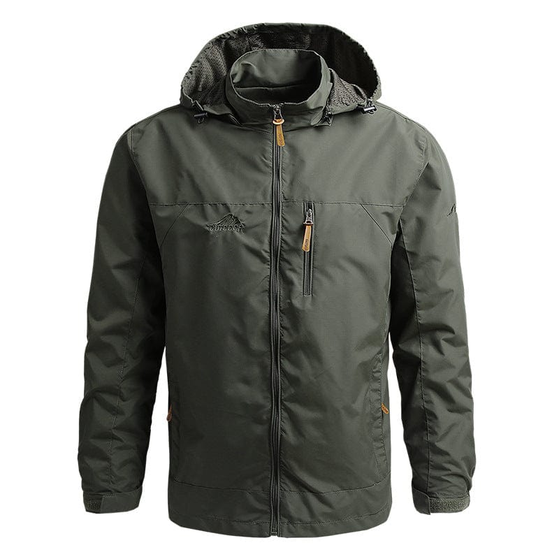 Waterproof Men's Jacket with Hood - Julian-Green-M-State of Style