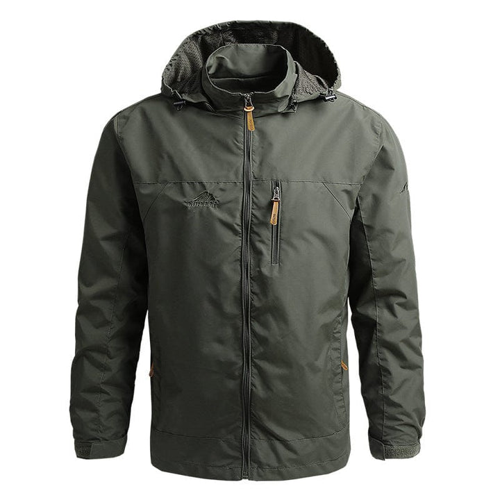 Waterproof Men's Jacket with Hood - Julian-Green-M-State of Style