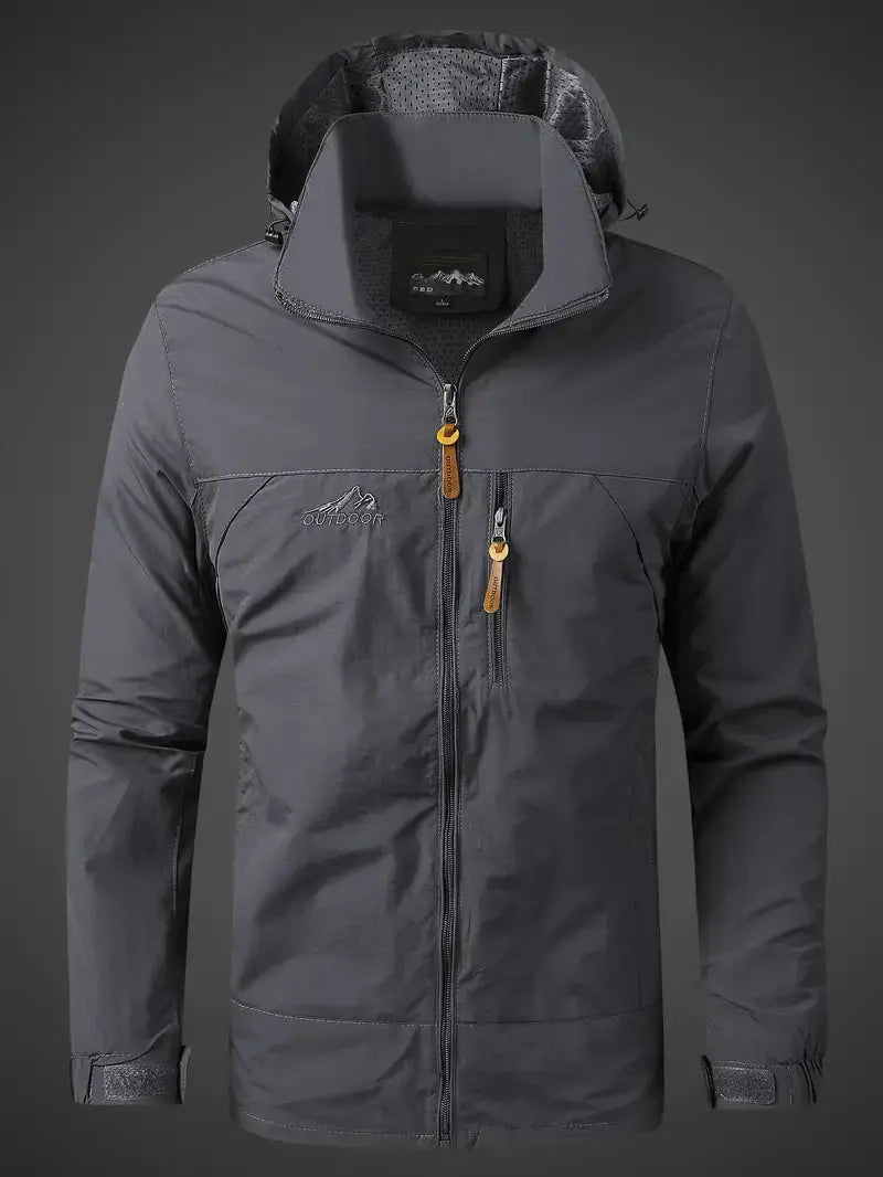 Waterproof Men's Varsity Jacket - StormGuard-Army Green-M-State of Style
