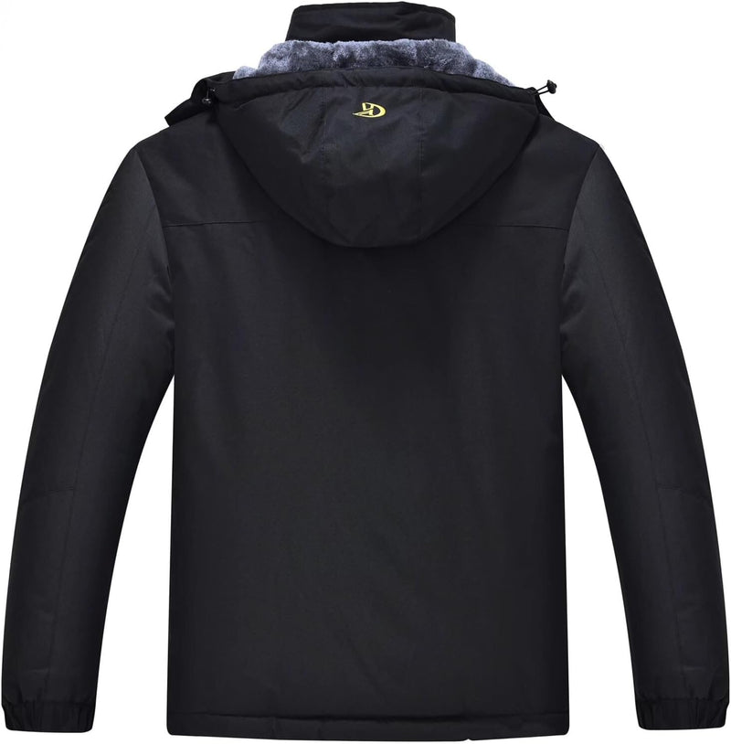 Waterproof Men's Winter Jacket - Max-Black-S-State of Style
