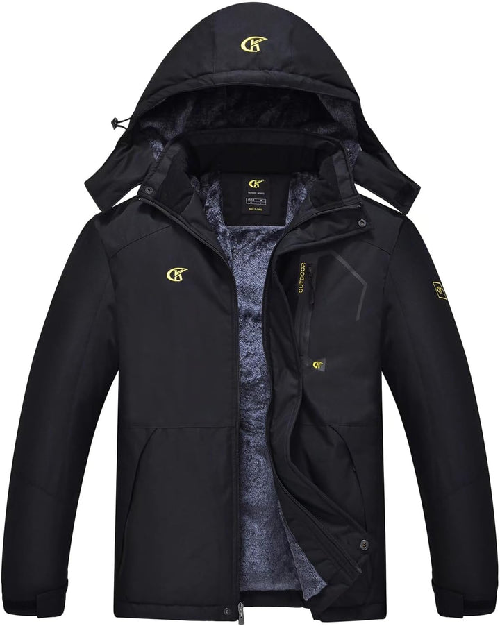 Waterproof Men's Winter Jacket - Max-Black-S-State of Style