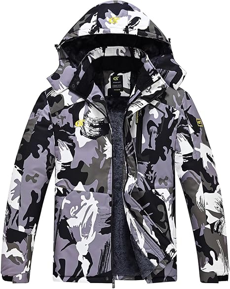 Waterproof Men's Winter Jacket - Max-Camouflage Green/Grey-S-State of Style