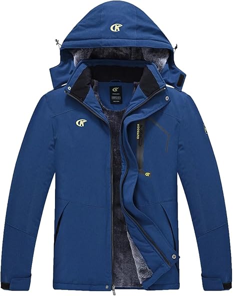 Waterproof Men's Winter Jacket - Max-Dark Blue-S-State of Style