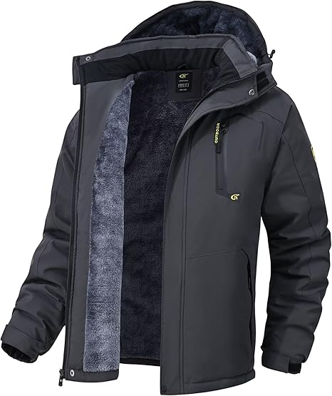 Waterproof Men's Winter Jacket - Max-Dark Grey-S-State of Style