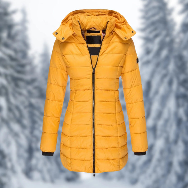 Waterproof Mid-Length Winter Jacket - Aspen-Yellow-S-State of Style