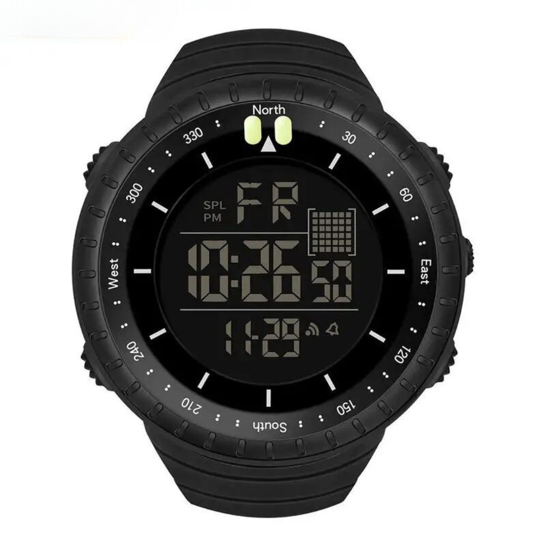 Waterproof Outdoor Watch - AdventureMaster-Black-State of Style