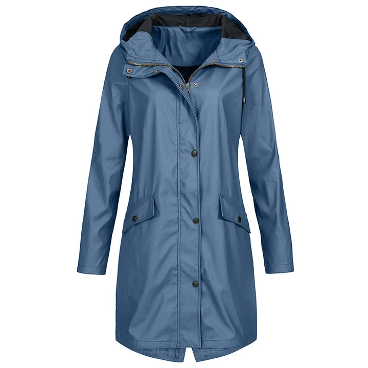 Waterproof Oversized Hooded Raincoat-BLUE-S-State of Style
