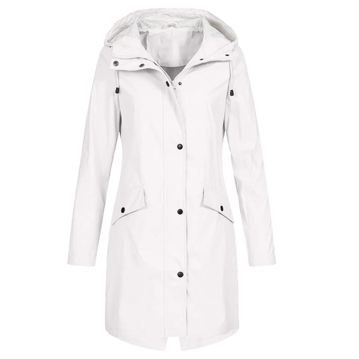 Waterproof Oversized Hooded Raincoat-WHITE-S-State of Style