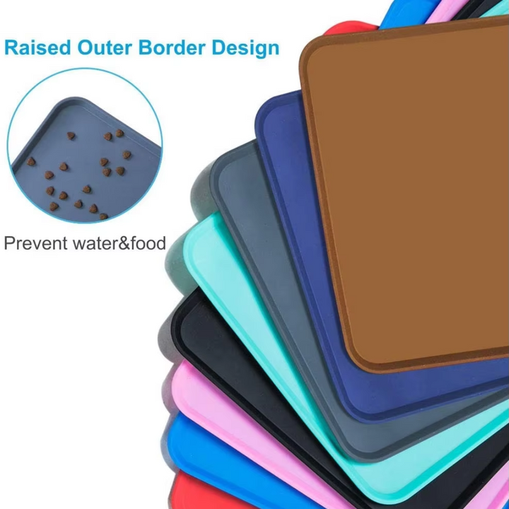 Waterproof Pet Feeding Mat - Protect Your Floors Now!-Black-48 x 30 cm-State of Style