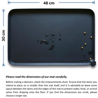Waterproof Pet Feeding Mat - Protect Your Floors Now!-Black-48 x 30 cm-State of Style