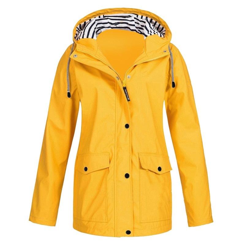 Waterproof Raincoat For Women | Stylish & Practical-Yellow-S-State of Style