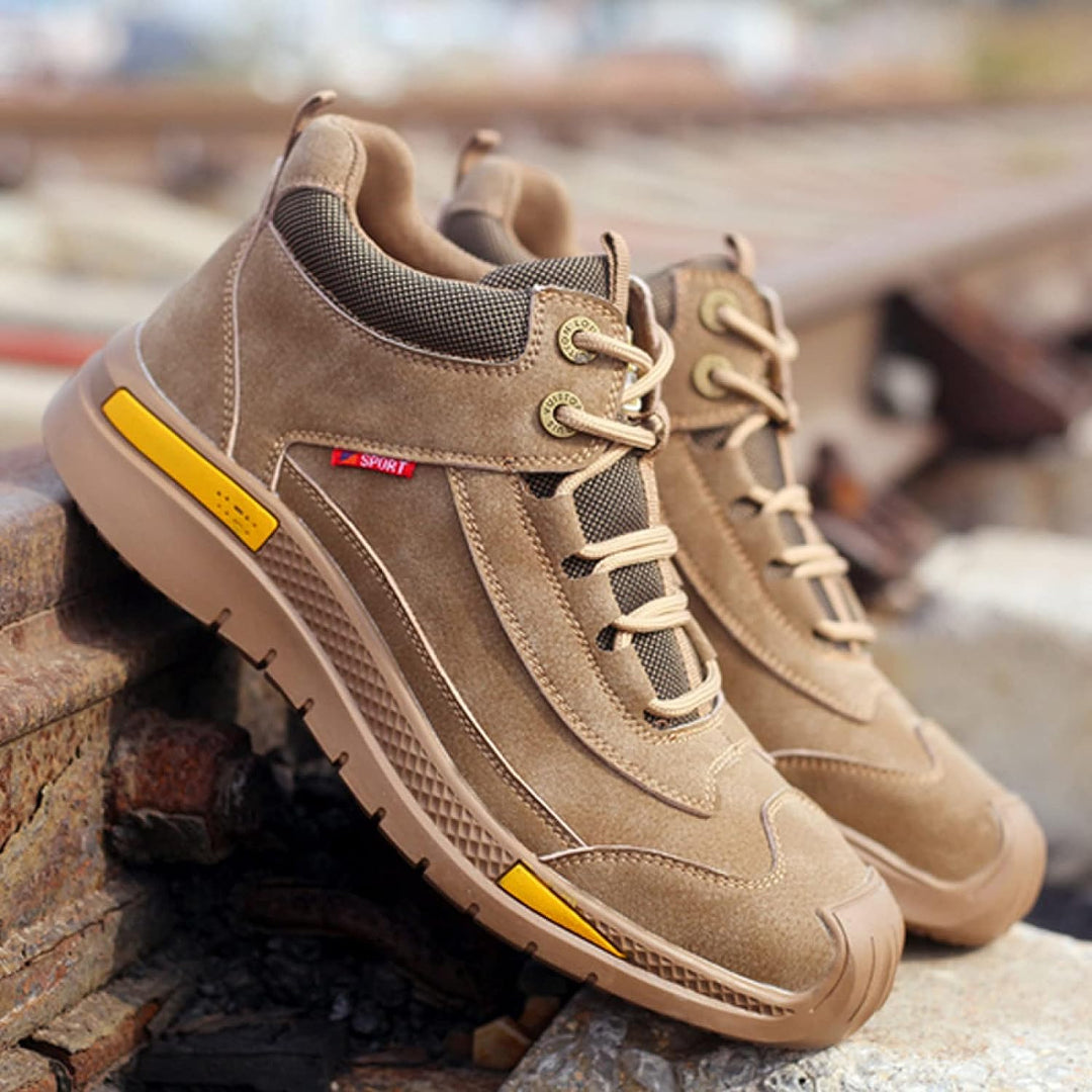 Waterproof Safety Shoes with Style and Comfort - Vigaro-Brown-7-State of Style