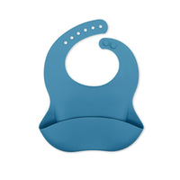 Waterproof Soft Silicone Baby Bibs with Animal Print-Dark blue-State of Style
