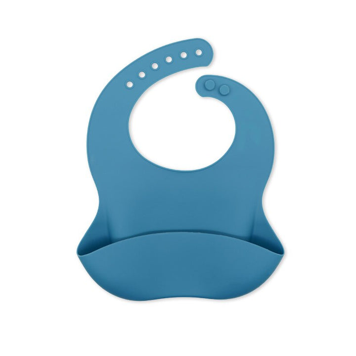 Waterproof Soft Silicone Baby Bibs with Animal Print-Dark blue-State of Style