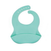 Waterproof Soft Silicone Baby Bibs with Animal Print-Mint green-State of Style