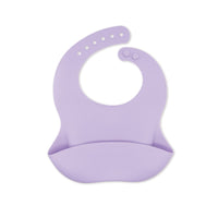 Waterproof Soft Silicone Baby Bibs with Animal Print-Purple-State of Style