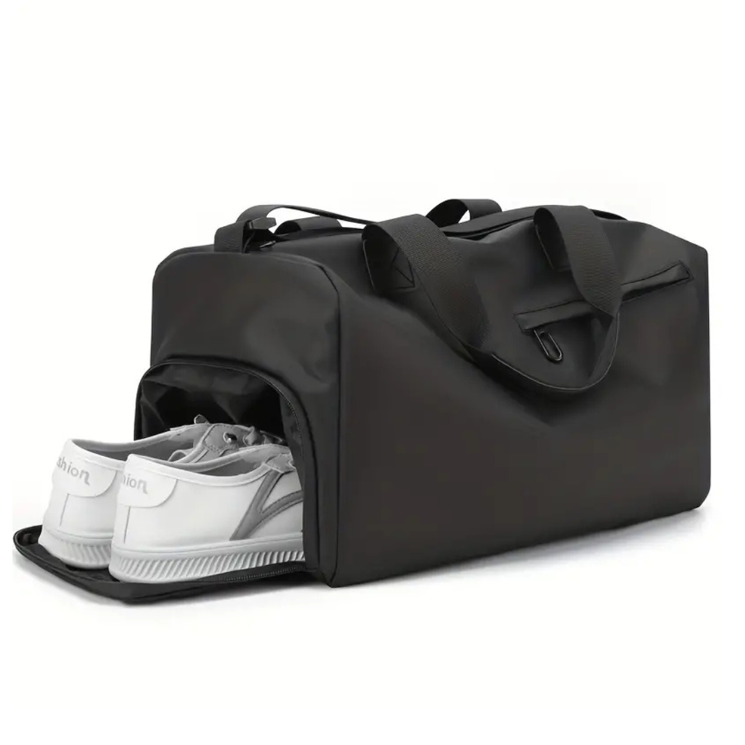 Waterproof Sports Bag with Shoe Compartment - FlexBag Pro-Black-State of Style